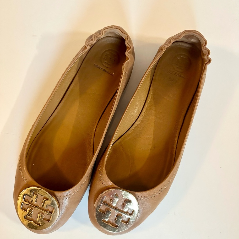 Tory Burch Minnie Travel Ballet Flat Size 9